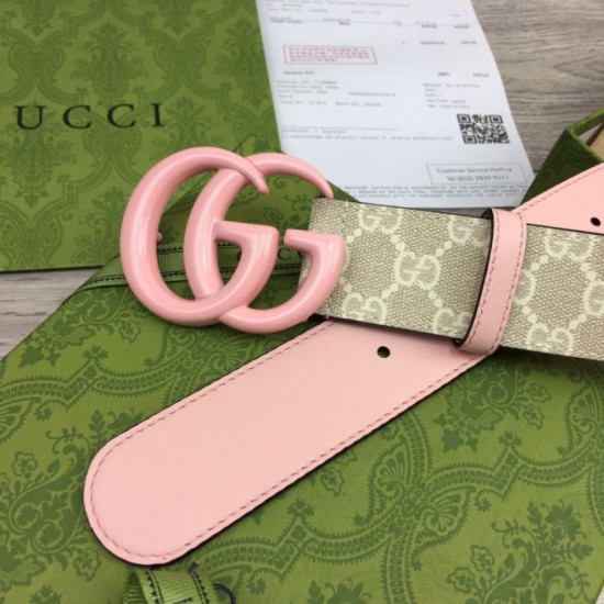 Replica Cintura larga Gucci GG Marmont 400593 40mm Rosa imitazioni Miglior Prezzo Cintura larga Gucci GG Marmont 400593 40mm Rosa Replica