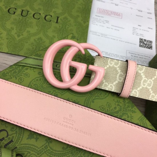 Replica Cintura larga Gucci GG Marmont 400593 40mm Rosa imitazioni Miglior Prezzo Cintura larga Gucci GG Marmont 400593 40mm Rosa Replica