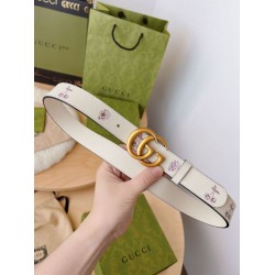 Cintura sottile Gucci GG Marmont 625839 30mm Oro