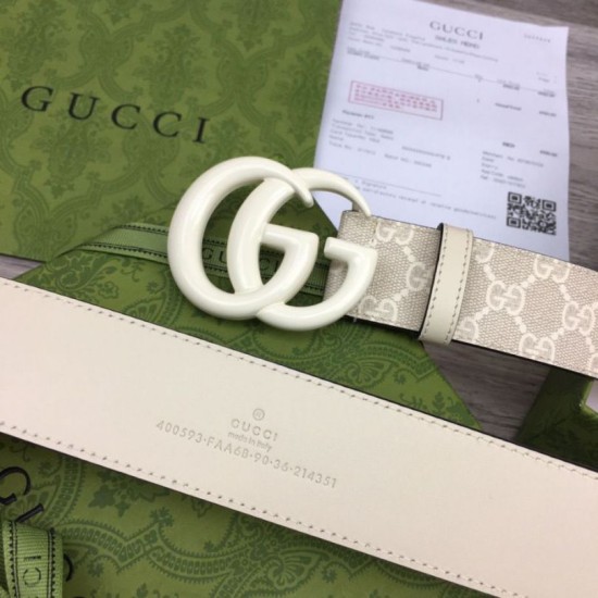 Replica Cintura larga Gucci GG Marmont 400593 40mm Bianca imitazioni Miglior Prezzo Cintura larga Gucci GG Marmont 400593 40mm Bianca Replica