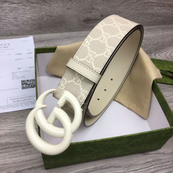 Replica Cintura larga Gucci GG Marmont 400593 40mm Bianca imitazioni Miglior Prezzo Cintura larga Gucci GG Marmont 400593 40mm Bianca Replica