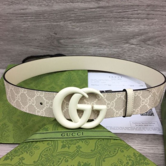 Replica Cintura larga Gucci GG Marmont 400593 40mm Bianca imitazioni Miglior Prezzo Cintura larga Gucci GG Marmont 400593 40mm Bianca Replica
