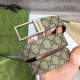 Replica Cintura Gucci GG con fibbia rettangolare 722370 35mm Marrone Argento imitazioni Miglior Prezzo Cintura Gucci GG con fibbia rettangolare 722370 35mm Marrone Argento Replica
