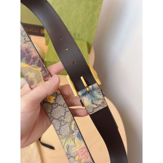 Replica Cintura Gucci stampa garofano GG 677534 35mm imitazioni Miglior Prezzo Cintura Gucci stampa garofano GG 677534 35mm Replica