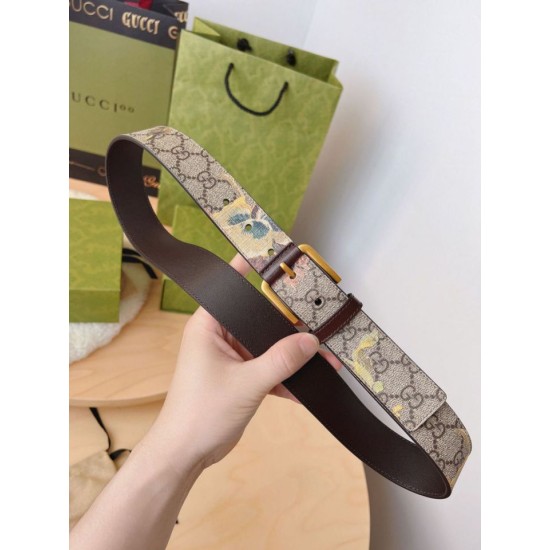 Replica Cintura Gucci stampa garofano GG 677534 35mm imitazioni Miglior Prezzo Cintura Gucci stampa garofano GG 677534 35mm Replica