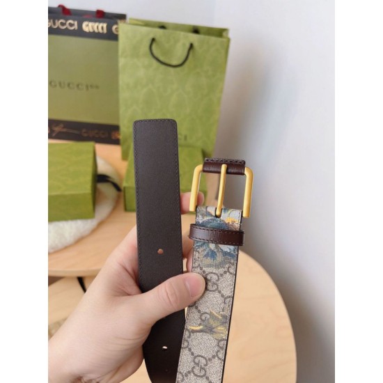 Replica Cintura Gucci stampa garofano GG 677534 35mm imitazioni Miglior Prezzo Cintura Gucci stampa garofano GG 677534 35mm Replica