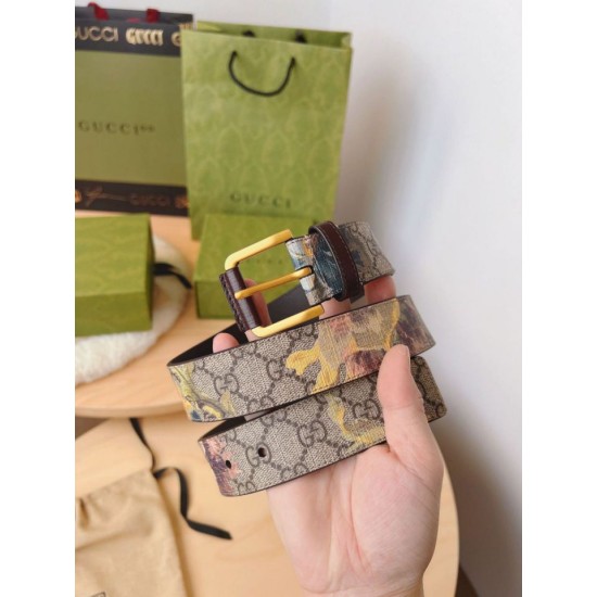 Replica Cintura Gucci stampa garofano GG 677534 35mm imitazioni Miglior Prezzo Cintura Gucci stampa garofano GG 677534 35mm Replica