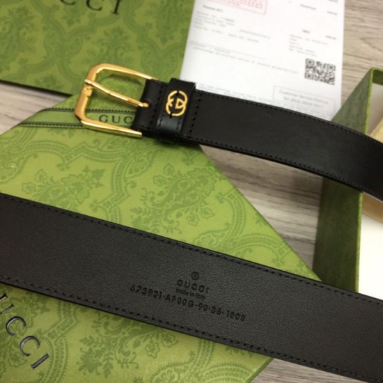Replica Cintura Gucci con fibbia quadrata e Interlocking G 673921 Nera imitazioni Miglior Prezzo Cintura Gucci con fibbia quadrata e Interlocking G 673921 Nera Replica