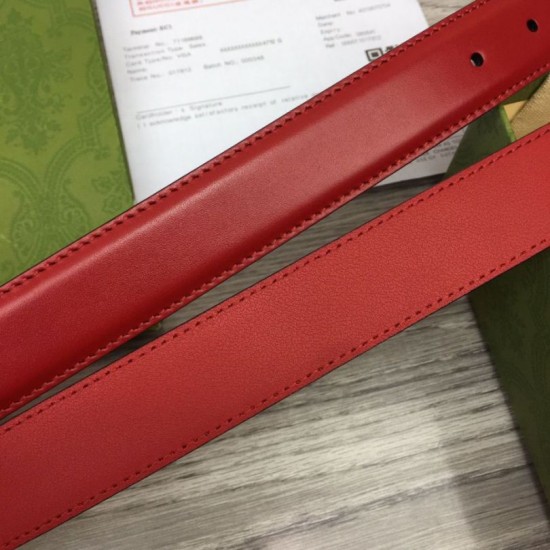 Replica Cintura sottile Gucci con fibbia G 655566 Rossa imitazioni Miglior Prezzo Cintura sottile Gucci con fibbia G 655566 Rossa Replica