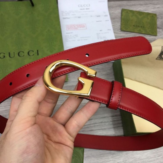Replica Cintura sottile Gucci con fibbia G 655566 Rossa imitazioni Miglior Prezzo Cintura sottile Gucci con fibbia G 655566 Rossa Replica