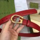 Replica Cintura sottile Gucci con fibbia G 655566 Rossa imitazioni Miglior Prezzo Cintura sottile Gucci con fibbia G 655566 Rossa Replica