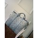 Miglior Prezzo Borsa tote Louis Vuitton M22537 Louis Vuitton Weekend NM blu denim lavato Replica