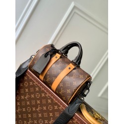 LV Keepall Bandoulière 25 M46687 Monogramma Macassar
