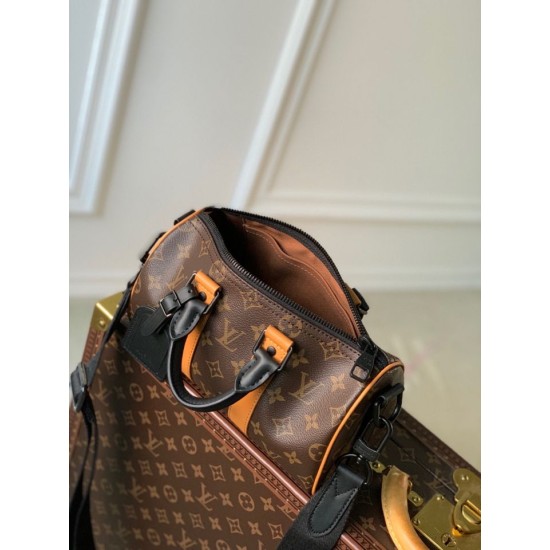 Replica Louis Vuitton M46687 Louis Vuitton Keepall Bandouliere 25 Tela Monogram Macassar imitazioni Miglior Prezzo Louis Vuitton M46687 Louis Vuitton Keepall Bandouliere 25 Tela Monogram Macassar Replica
