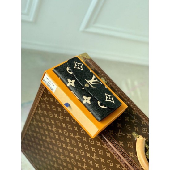 Miglior Prezzo Portafoglio Louis Vuitton Emilie Monogramma bicolore M82340 Nero Replica