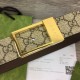 Replica Cintura Gucci GG con fibbia rettangolare 722370 35mm Marrone Oro imitazioni Miglior Prezzo Cintura Gucci GG con fibbia rettangolare 722370 35mm Marrone Oro Replica