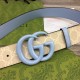 Replica Cintura larga Gucci GG Marmont 400593 40mm Azzurro imitazioni Miglior Prezzo Cintura larga Gucci GG Marmont 400593 40mm Azzurro Replica