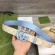 Replica Cintura larga Gucci GG Marmont 400593 40mm Azzurro imitazioni Miglior Prezzo Cintura larga Gucci GG Marmont 400593 40mm Azzurro Replica