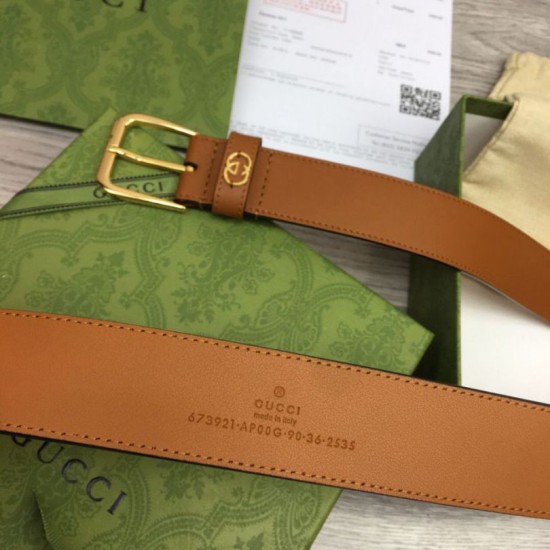 Replica Cintura Gucci con fibbia quadrata e Interlocking G 673921 Marrone imitazioni Miglior Prezzo Cintura Gucci con fibbia quadrata e Interlocking G 673921 Marrone Replica