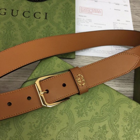Replica Cintura Gucci con fibbia quadrata e Interlocking G 673921 Marrone imitazioni Miglior Prezzo Cintura Gucci con fibbia quadrata e Interlocking G 673921 Marrone Replica