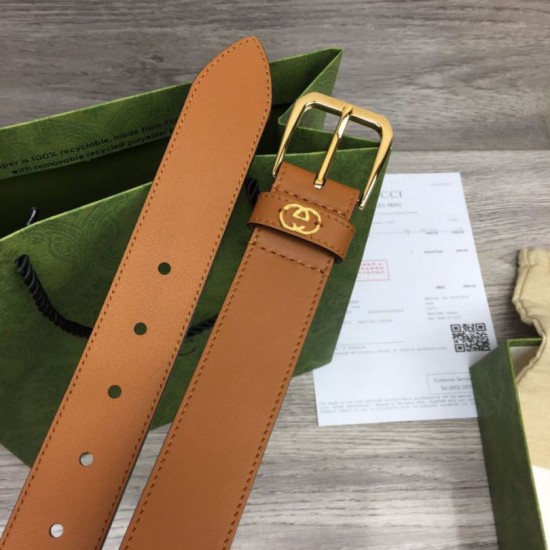 Replica Cintura Gucci con fibbia quadrata e Interlocking G 673921 Marrone imitazioni Miglior Prezzo Cintura Gucci con fibbia quadrata e Interlocking G 673921 Marrone Replica