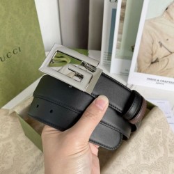 Replica Cintura reversibile Gucci con fibbia G quadrata 626974 Hardware argento imitazioni Miglior Prezzo Cintura reversibile Gucci con fibbia G quadrata 626974 Hardware argento Replica