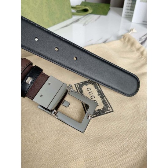 Replica Cintura reversibile Gucci con fibbia G quadrata 626974 Hardware argento imitazioni Miglior Prezzo Cintura reversibile Gucci con fibbia G quadrata 626974 Hardware argento Replica
