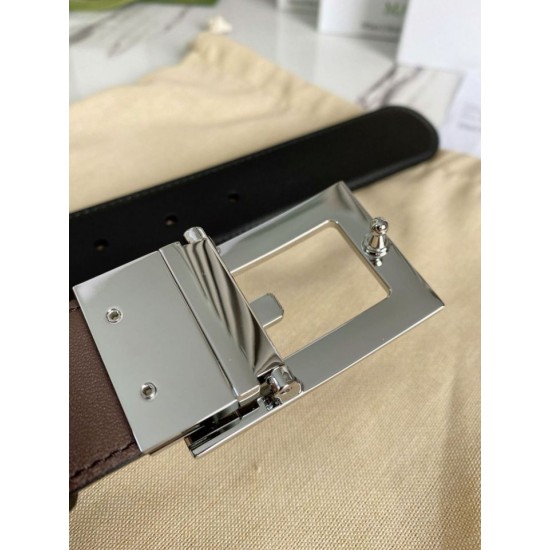 Replica Cintura reversibile Gucci con fibbia G quadrata 626974 Hardware argento imitazioni Miglior Prezzo Cintura reversibile Gucci con fibbia G quadrata 626974 Hardware argento Replica
