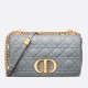 Replica Perfetta Dior Caro Media Cannage Grigio imitazioni Miglior Prezzo Replica Perfetta Dior Caro Media Cannage Grigio