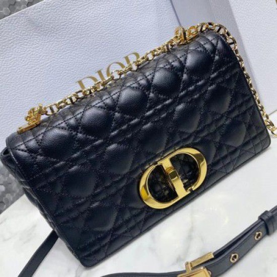Miglior Prezzo Borsa Replica media Dior Caro Cannage nera 