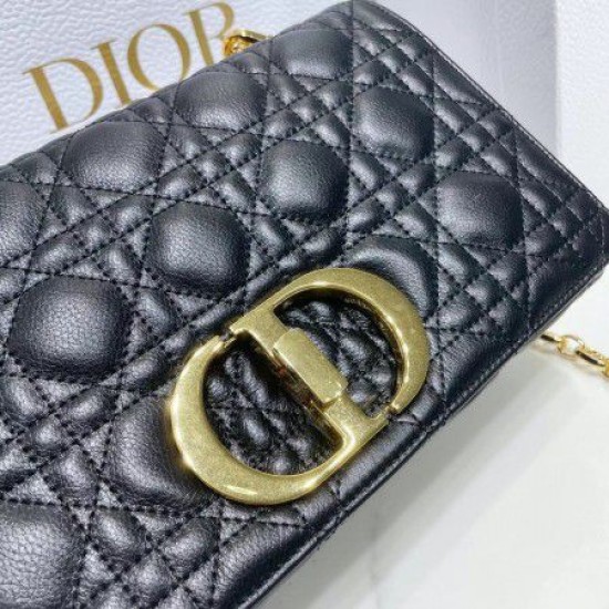 Miglior Prezzo Borsa Replica media Dior Caro Cannage nera 