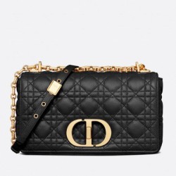 Miglior Prezzo Borsa Replica media Dior Caro Cannage nera 