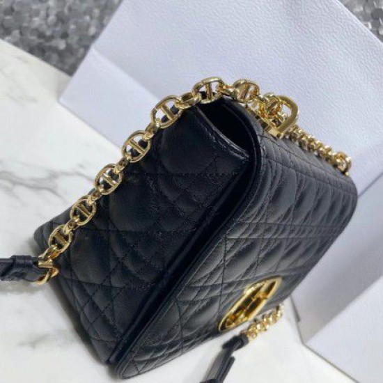 Miglior Prezzo Borsa Replica media Dior Caro Cannage nera 