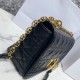 Miglior Prezzo Borsa Replica media Dior Caro Cannage nera 