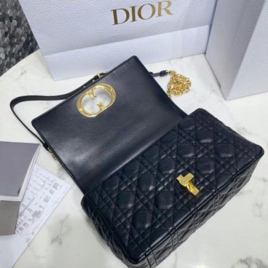 Miglior Prezzo Borsa Replica media Dior Caro Cannage nera 
