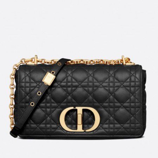 Miglior Prezzo Borsa Replica media Dior Caro Cannage nera 