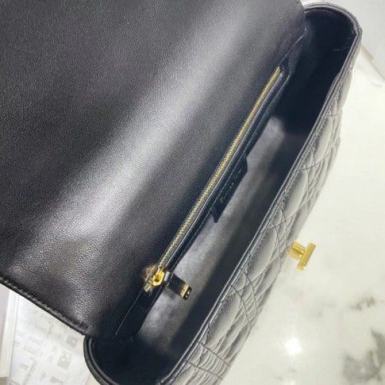 Miglior Prezzo Borsa Replica media Dior Caro Cannage nera 