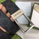 Replica Cintura Gucci GG con fibbia rettangolare 722370 35mm Acciaio Nero imitazioni Miglior Prezzo Cintura Gucci GG con fibbia rettangolare 722370 35mm Acciaio Nero Replica
