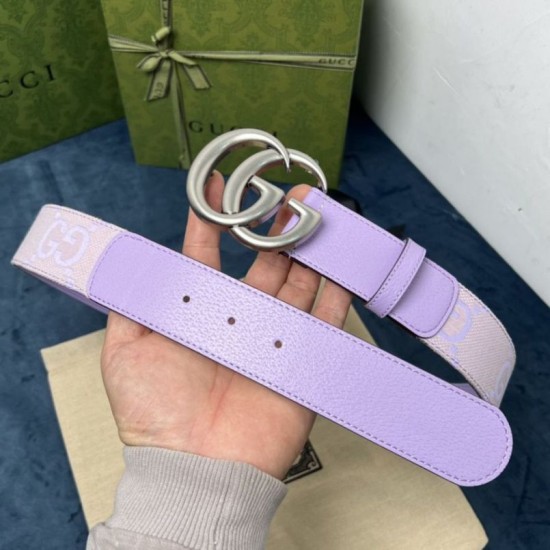 Replica Cintura larga Gucci GG Marmont 400593 40mm Viola imitazioni Miglior Prezzo Cintura larga Gucci GG Marmont 400593 40mm Viola Replica
