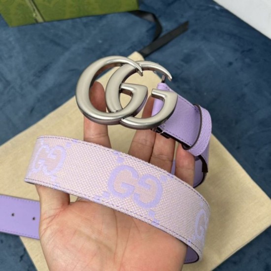 Replica Cintura larga Gucci GG Marmont 400593 40mm Viola imitazioni Miglior Prezzo Cintura larga Gucci GG Marmont 400593 40mm Viola Replica