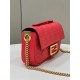 Miglior Prezzo Borsa Midi Fendi Baguette Chain Nappa Rossa Replica
