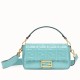 Miglior Prezzo Borse Firmate Replica Baguette Media Fendi Motivo FF Azzurro 
