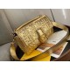 Replica Borsa grande Fendi Baguette con motivo FF oro imitazioni Miglior Prezzo Borsa grande Fendi Baguette con motivo FF oro Replica