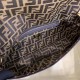 Replica Borsa grande Fendi Baguette in tessuto FF con finiture nere imitazioni Miglior Prezzo Borsa grande Fendi Baguette in tessuto FF con finiture nere Replica