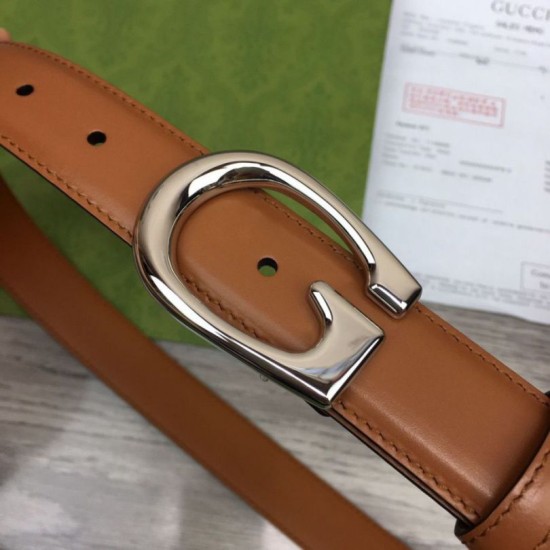 Replica Cintura sottile Gucci con fibbia G 655566 Marrone imitazioni Miglior Prezzo Cintura sottile Gucci con fibbia G 655566 Marrone Replica