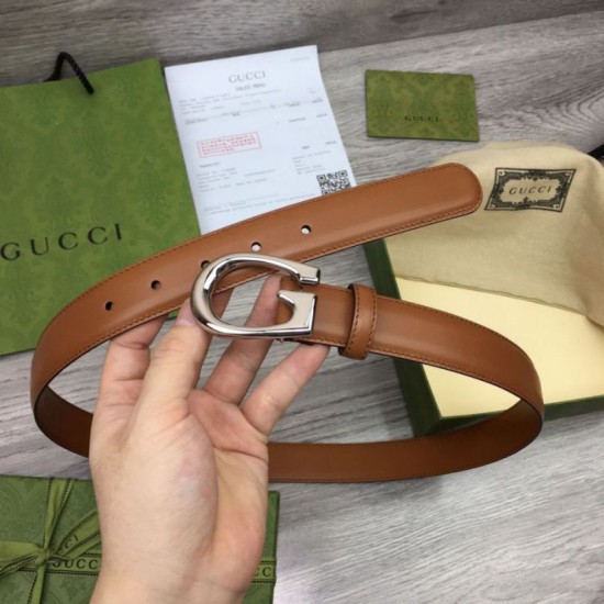 Replica Cintura sottile Gucci con fibbia G 655566 Marrone imitazioni Miglior Prezzo Cintura sottile Gucci con fibbia G 655566 Marrone Replica