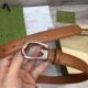 Replica Cintura sottile Gucci con fibbia G 655566 Marrone imitazioni Miglior Prezzo Cintura sottile Gucci con fibbia G 655566 Marrone Replica