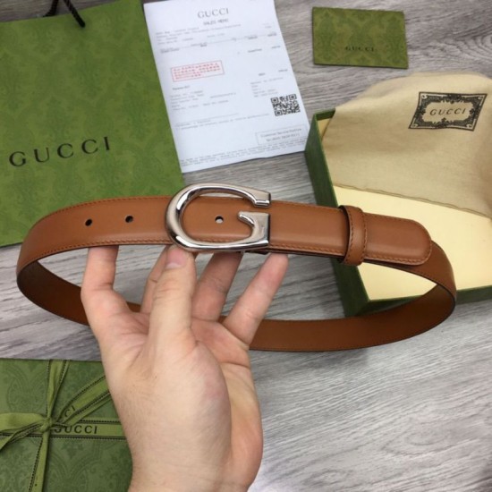 Replica Cintura sottile Gucci con fibbia G 655566 Marrone imitazioni Miglior Prezzo Cintura sottile Gucci con fibbia G 655566 Marrone Replica