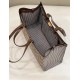 Miglior Prezzo Shopper Fendi X-Tote in lana pied de poule con ricamo FF 8BH374 Marrone Replica