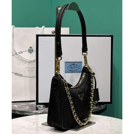 Replica Imitazione Miniborsa Prada Re-Nylon 1BC204 Nera imitazioni Miglior Prezzo Imitazione Miniborsa Prada Re-Nylon 1BC204 Nera Replica